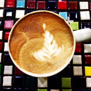 Latte at True Grounds